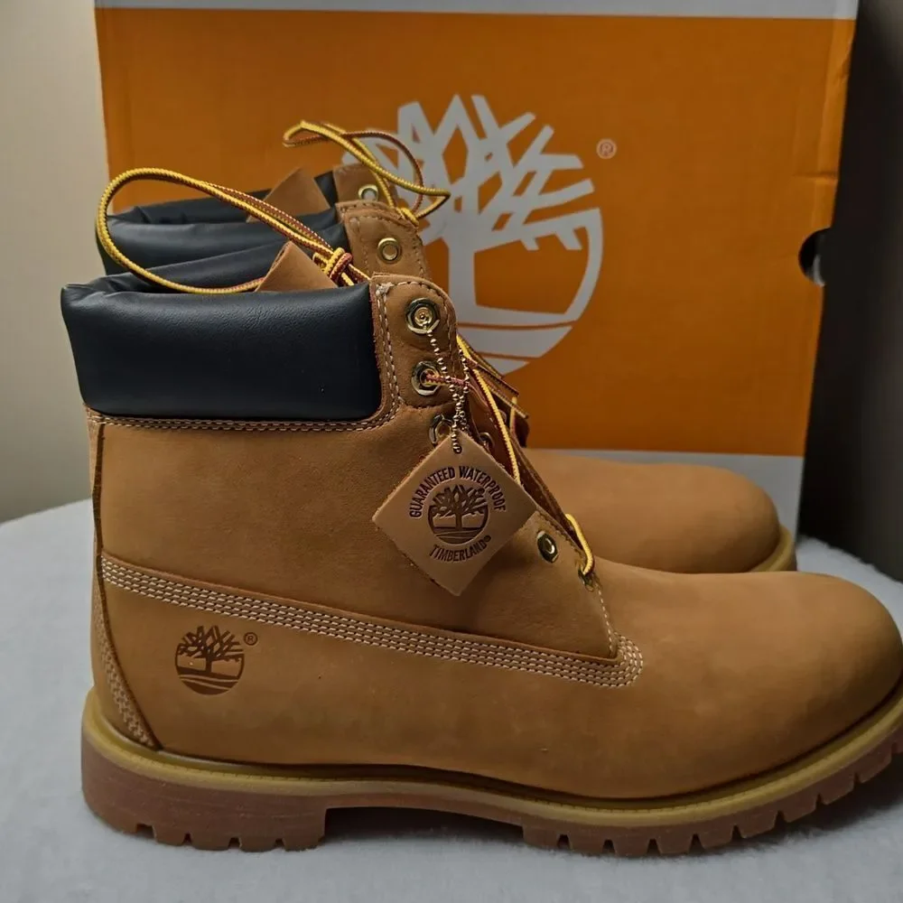 NIB Men's Timberland Premium 6-Inch Waterproof Boot Sz 13 Color: Wheat